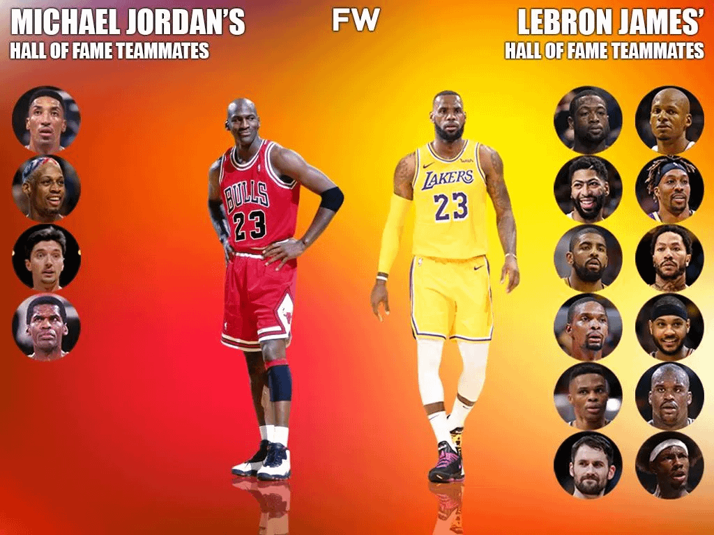 How many Hall of Famers did Jordan play against? The answer might surprise you.