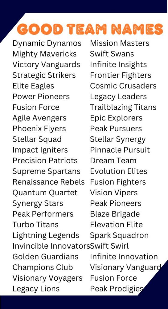 Cool Team Names: How to Pick the Perfect One