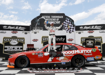 See Denny Hamlins 18 Car at Darlington Xfinity Series!