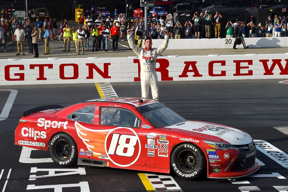See Denny Hamlins 18 Car at Darlington Xfinity Series!