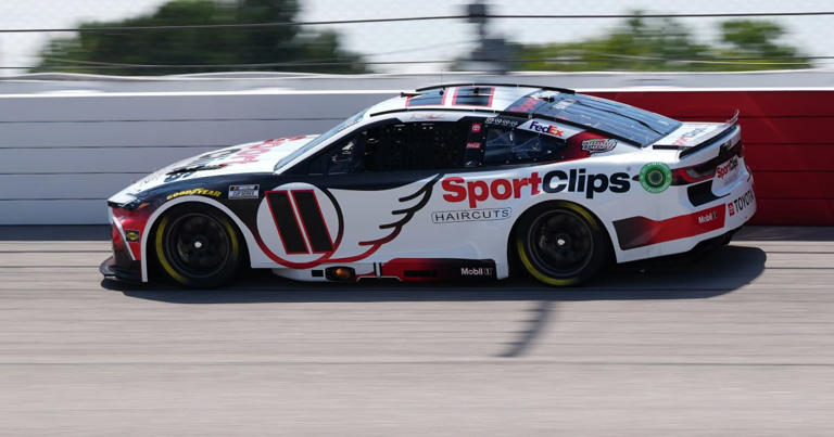 Xfinity Darlington: See Denny Hamlins 11 Car Literally Fly!