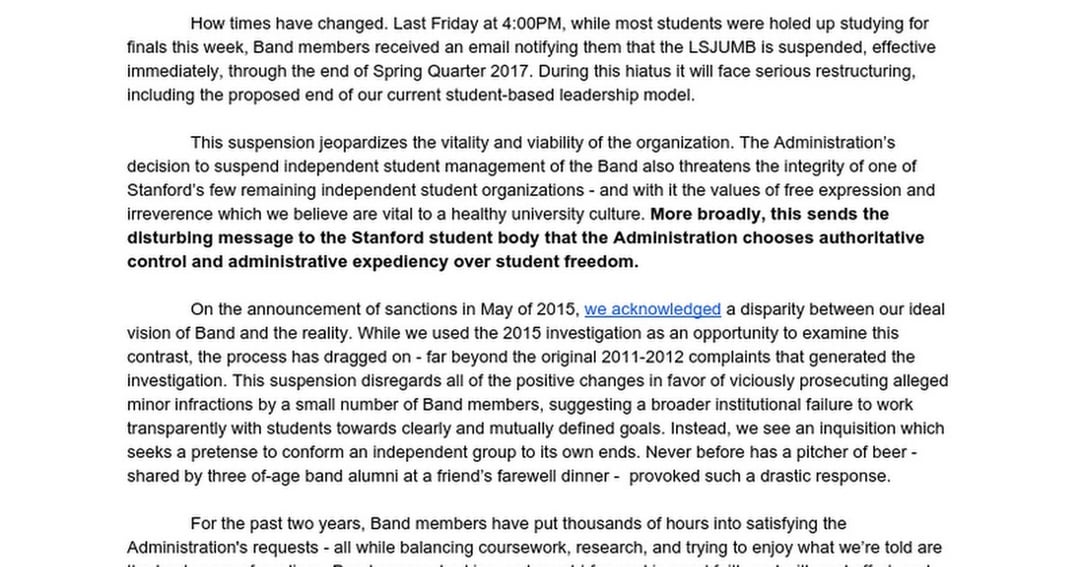 Stanford Marching Band Shows Up Drunk: Did It Really Happen? Whats The Story?