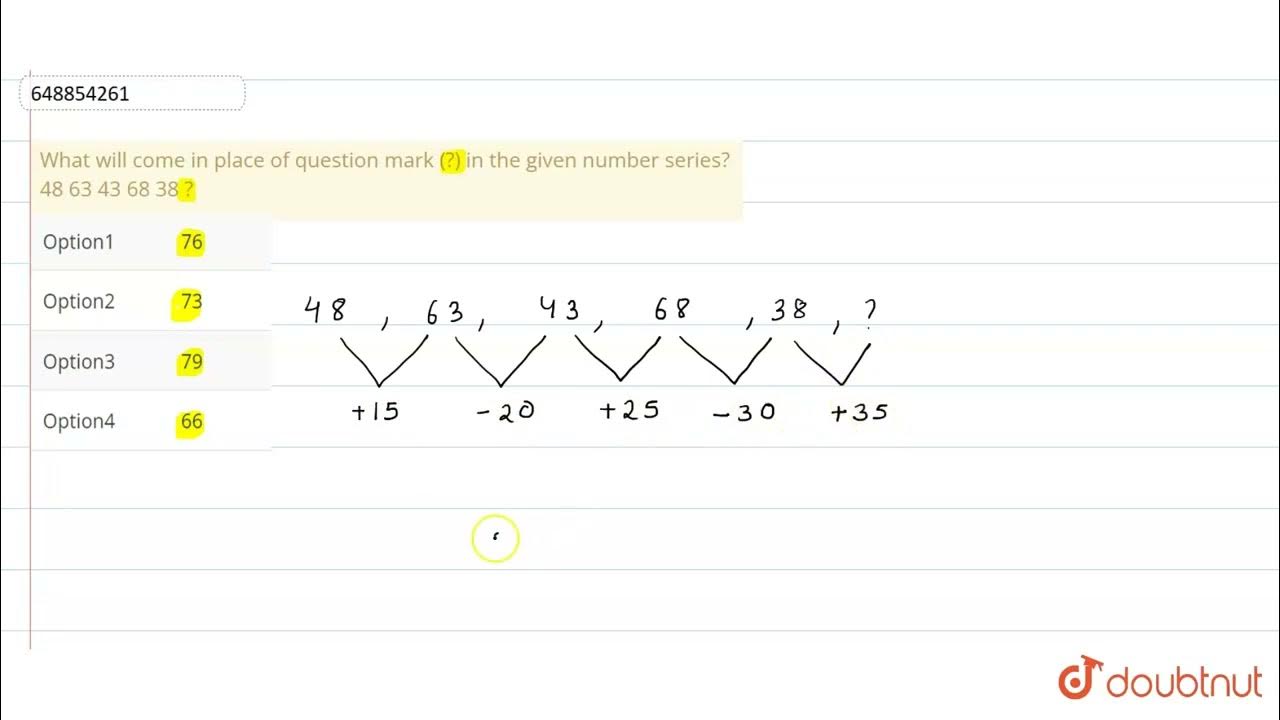 Number Question: What is in the middle 48 and 63?