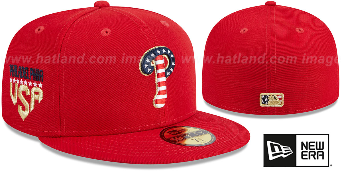 Rock a Phillies Stars and Stripes Hat: Perfect for Game Day & 4th of July!