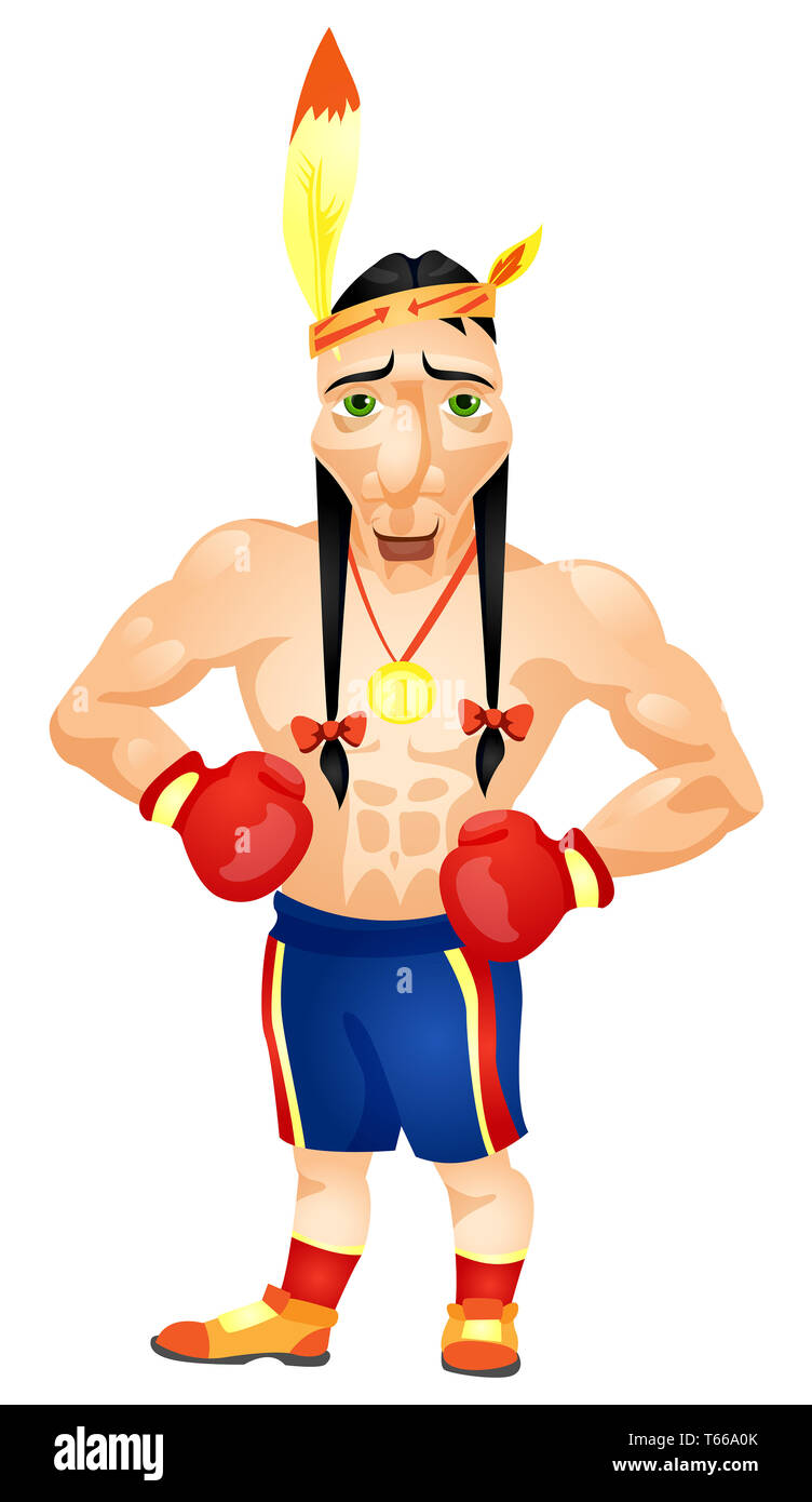 See Native American with Boxing Gloves Photos & Illustrations.