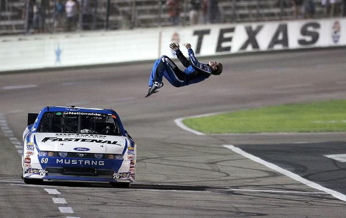First Win for Carl Edwards: Driving a Mustang in the NASCAR Nationwide Series