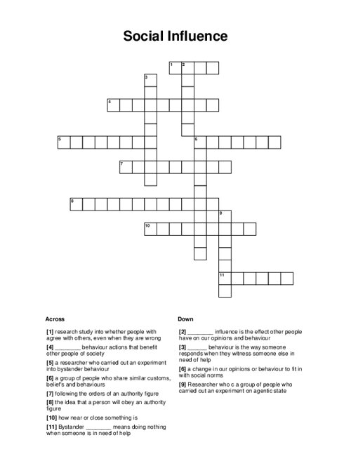 What is the Influence Crossword Clue? We Have It!