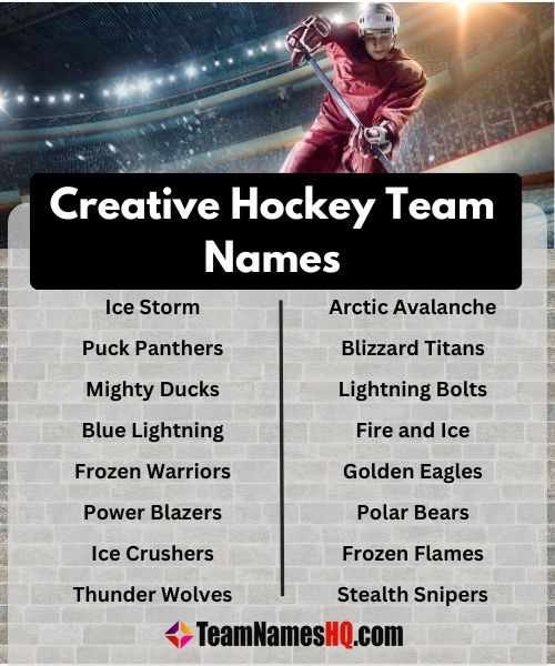 Looking for unique fantasy hockey team names? Get inspired by this awesome list today!