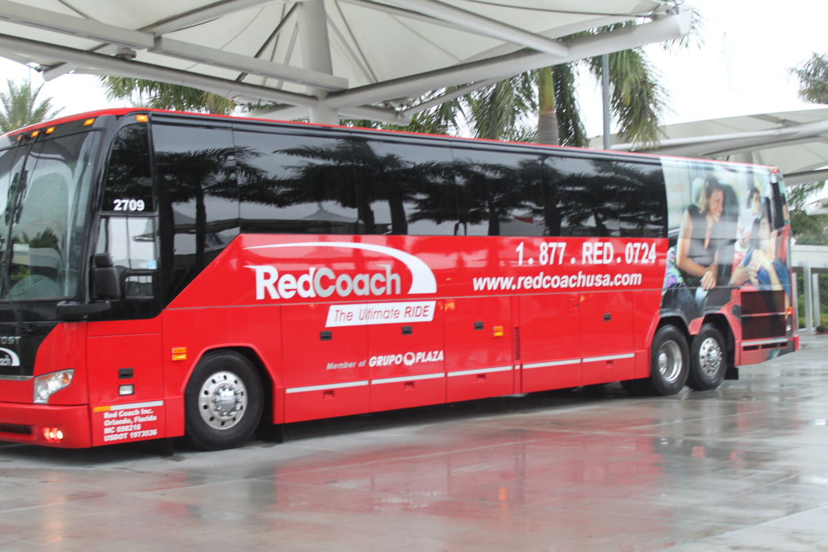Where can you find information about the Lehigh and New England red coach service today?
