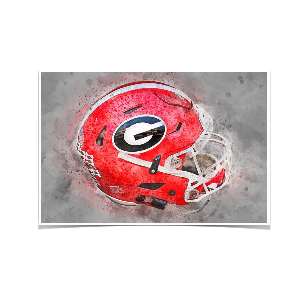 Easy Drawing of Small Georgia Helmets, perfect for all the ages!