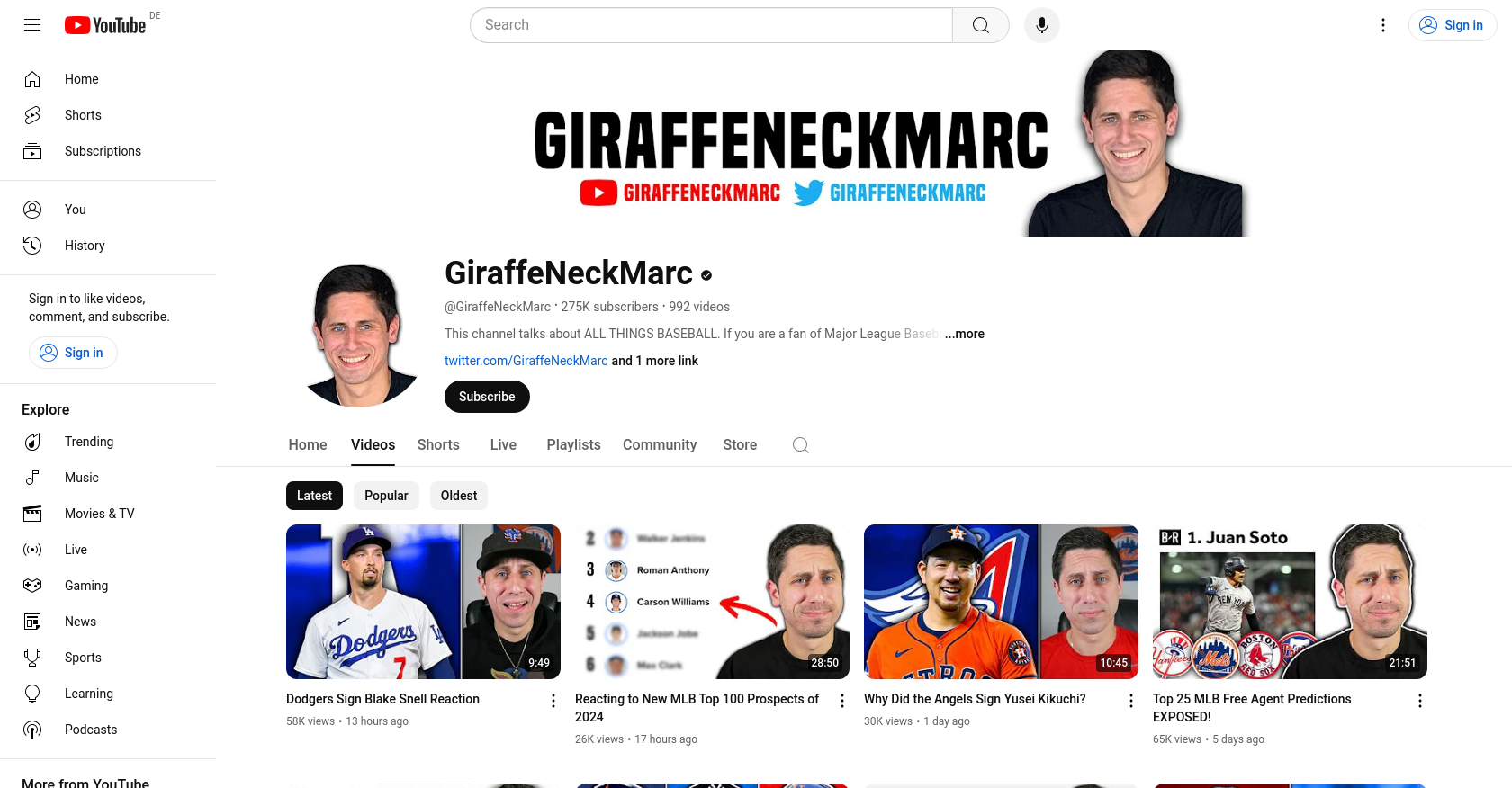 Biggest Baseball YouTubers: Find Your New Favorite Channel