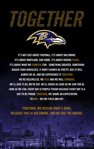Your Guide to the Baltimore Ravens Motto: Whats Important Now
